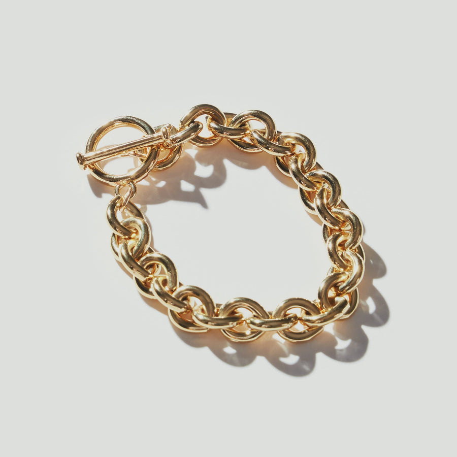 Maslo 14K Gold-plated Heavy Chain Bracelet